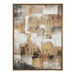 Best Kirklands Home Abstract Gold Framed Canvas Art Print