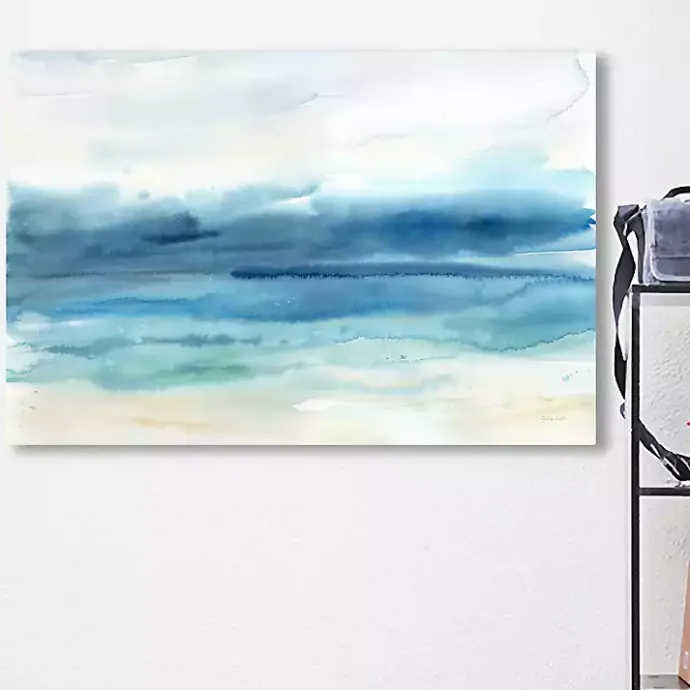 Discount Kirklands Home Abstract Indigo Seascape Giclee Canvas Art Print