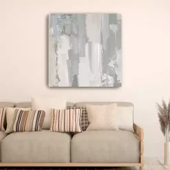 Online Kirklands Home Abstract Meadow Large Canvas Art Print Gray