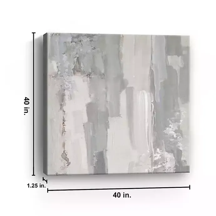 Online Kirklands Home Abstract Meadow Large Canvas Art Print Gray