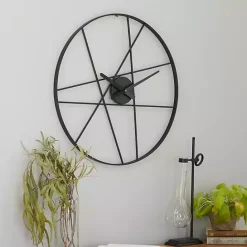 Online Kirklands Home Abstract Open Frame Web Wall Clock, 24 in.