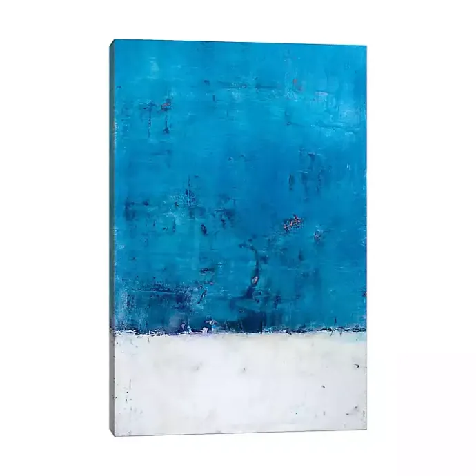 Discount Kirklands Home Abstract Snow White Canvas Art Print