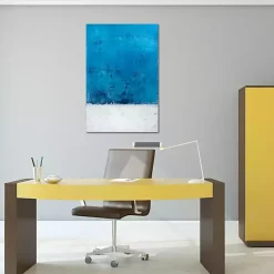 Discount Kirklands Home Abstract Snow White Canvas Art Print