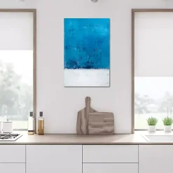 Discount Kirklands Home Abstract Snow White Canvas Art Print