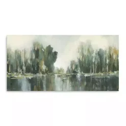Outlet Kirklands Home Abstract Treeline Canvas Art Print, 60x30 in. Blue