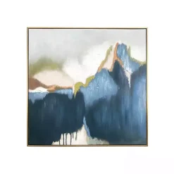 New Kirklands Home Abstract Vision Framed Canvas Art Print Blue