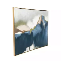 New Kirklands Home Abstract Vision Framed Canvas Art Print Blue