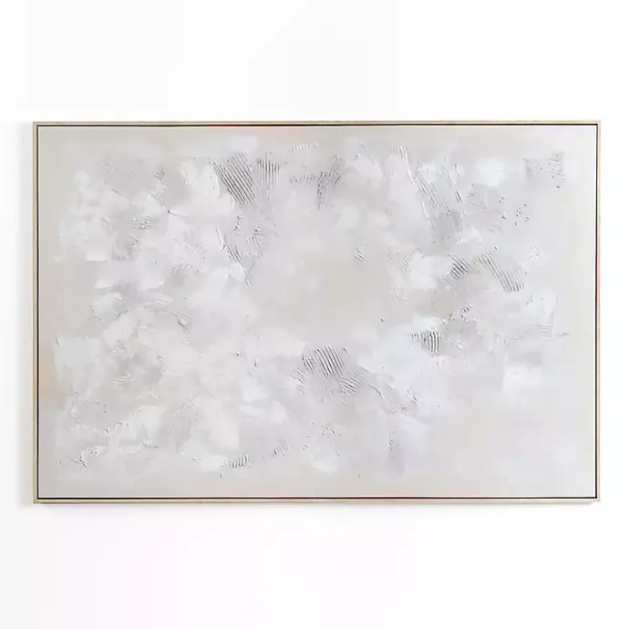 Hot Kirklands Home Abstract White Framed Canvas Art Print