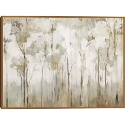 Kirklands Home Abstract Woodland Forest Framed Canvas Art Print