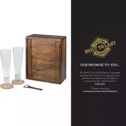 Outlet Kirklands Home Acacia Atlanta Falcons Beer Glass Set