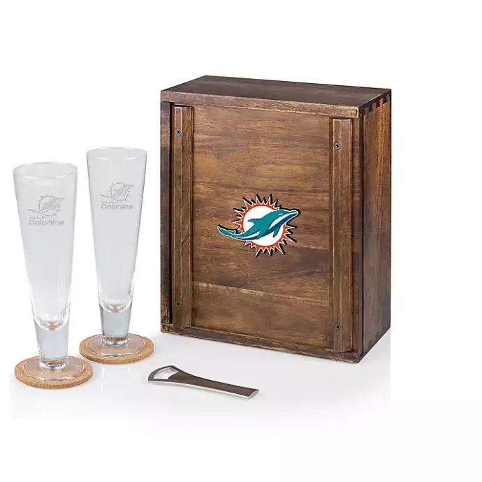 Sale Kirklands Home Acacia Miami Dolphins Beer Glass Set