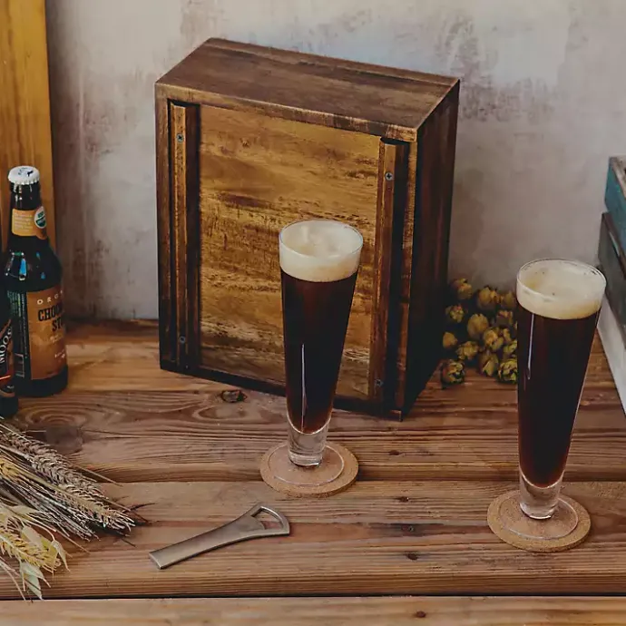 Clearance Kirklands Home Acacia New Orleans Saints Beer Glass Set