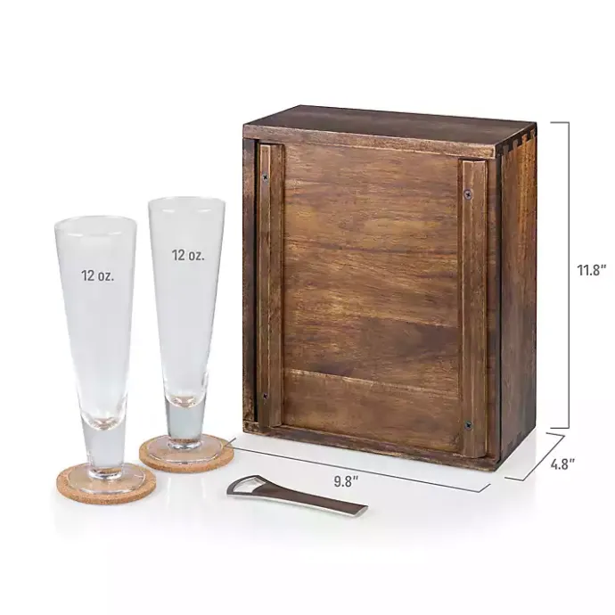 Clearance Kirklands Home Acacia New Orleans Saints Beer Glass Set