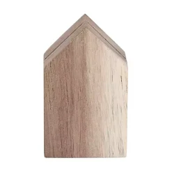 New Kirklands Home Acacia Wood House Photo Holders, Set of 3