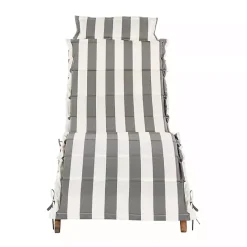 Discount Kirklands Home Acacia Wood 3-pc. Chaise Set with Striped Cushions