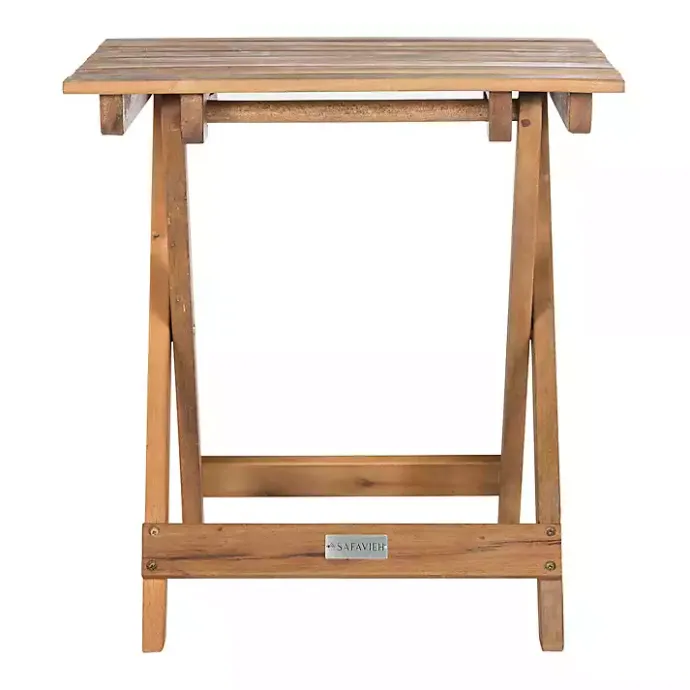 Discount Kirklands Home Acacia Wood 3-pc. Chaise Set with Striped Cushions