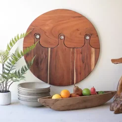 Sale Kirklands Home Acacia Wood 4-pc. Hanging Cutting Board Brown