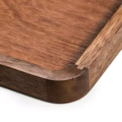 Hot Kirklands Home Acacia Wood Rectangle Serving Tray with Handles Brown