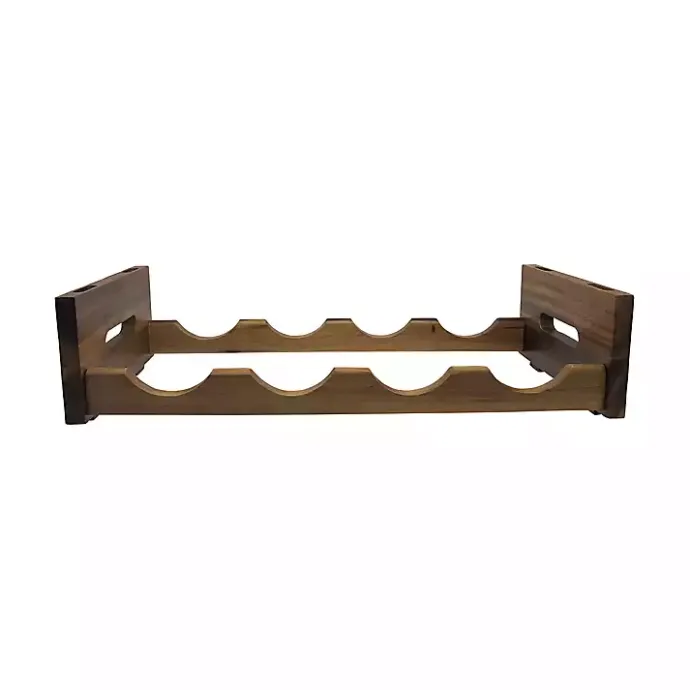 New Kirklands Home Acacia Wood Stackable Wine Rack