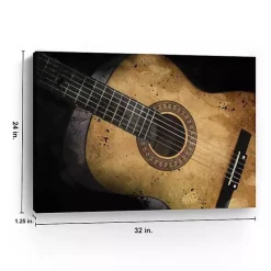Outlet Kirklands Home Acoustic Guitar Canvas Art Print