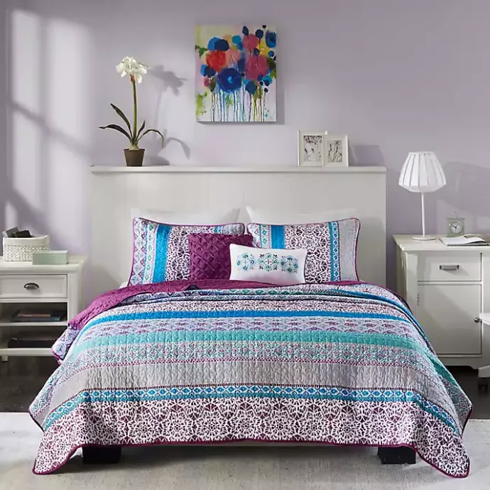 Online Kirklands Home Adley Reversible Full/Queen 5-pc. Quilt Set