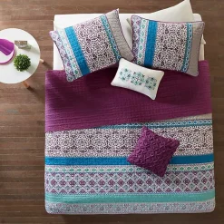 New Kirklands Home Adley Reversible Twin XL 4-pc. Quilt Set
