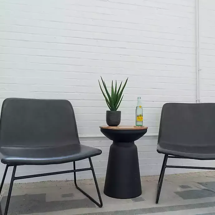 Outlet Kirklands Home Agave Arrangement in Black Decorative Pot