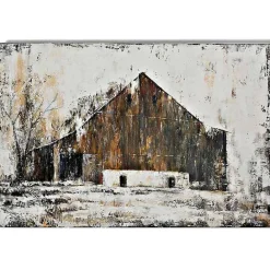 Outlet Kirklands Home Aged Barnhouse Canvas Art Print White