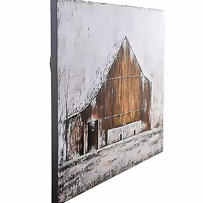 Outlet Kirklands Home Aged Barnhouse Canvas Art Print White