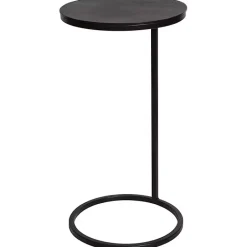 Sale Kirklands Home Aged Metal Frame Slab Top Accent Table Black