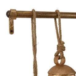 Online Kirklands Home Aged Round Bells Wall Plaque Gold