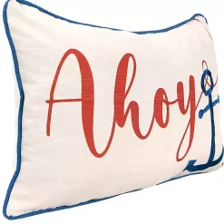 Clearance Kirklands Home Ahoy Anchor Lumbar Pillow