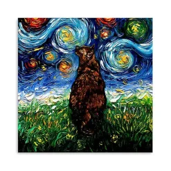 New Kirklands Home Aja Trier Tortoiseshell Starry Night Canvas Print