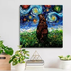 New Kirklands Home Aja Trier Tortoiseshell Starry Night Canvas Print