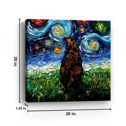 New Kirklands Home Aja Trier Tortoiseshell Starry Night Canvas Print