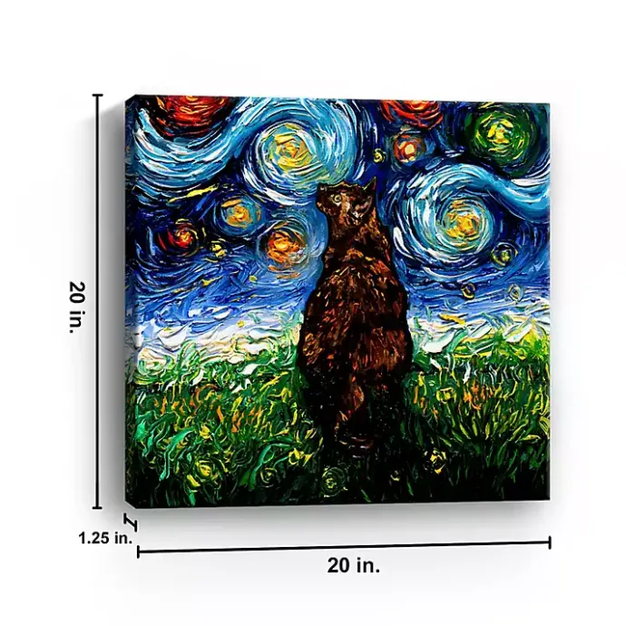 New Kirklands Home Aja Trier Tortoiseshell Starry Night Canvas Print