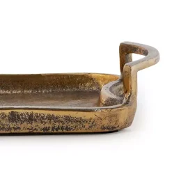 Best Kirklands Home Alani Metal Tray Gold