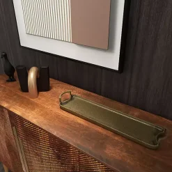 Best Kirklands Home Alani Metal Tray Gold