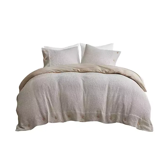 Online Kirklands Home Alaya 3-pc. California King Waffle Duvet Set Ivory