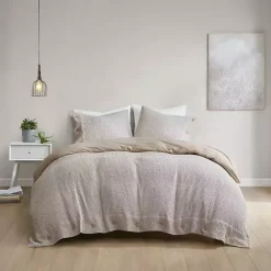 Online Kirklands Home Alaya 4-pc. Full/Queen Waffle Duvet Set Tan