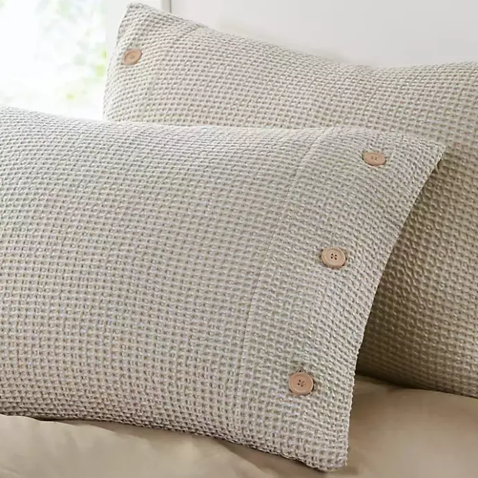 Online Kirklands Home Alaya 4-pc. Full/Queen Waffle Duvet Set Tan