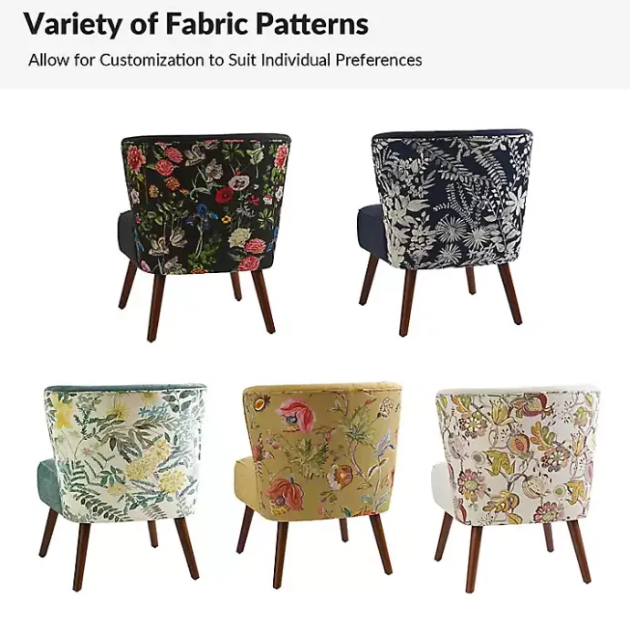 New Kirklands Home Alex Teal Upholstered Floral Back Accent Chair Green