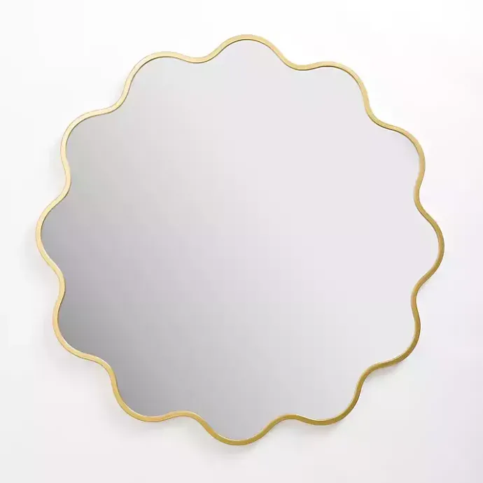 Sale Kirklands Home Alexandria Gold Scalloped Wall Mirror