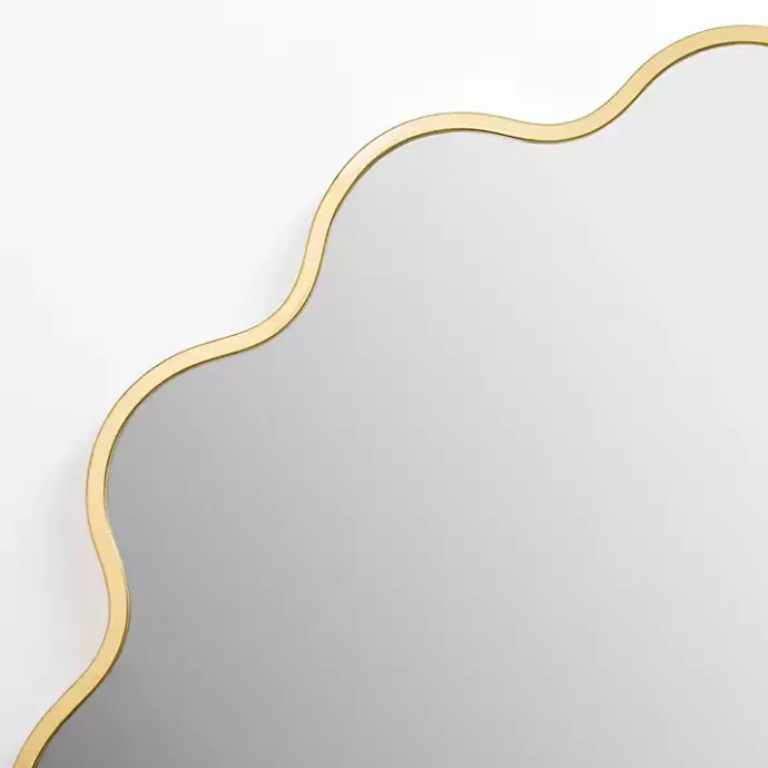 Sale Kirklands Home Alexandria Gold Scalloped Wall Mirror