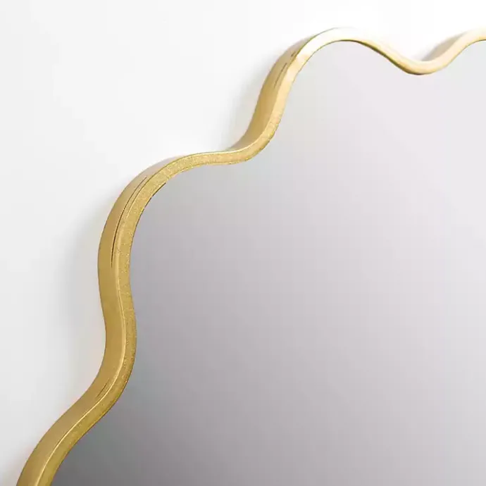 Sale Kirklands Home Alexandria Gold Scalloped Wall Mirror