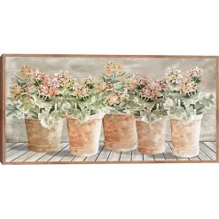 Outlet Kirklands Home All in a Row Framed Canvas Art Print