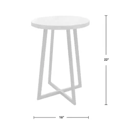 Best Kirklands Home Allie Natural Wood and Metal Accent Table