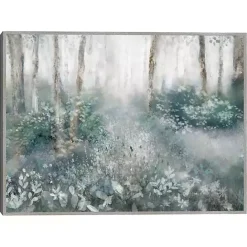 Best Kirklands Home Allyson's Trail Framed Canvas Art Print Blue