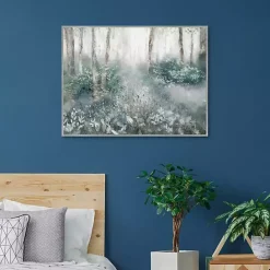 Best Kirklands Home Allyson's Trail Framed Canvas Art Print Blue