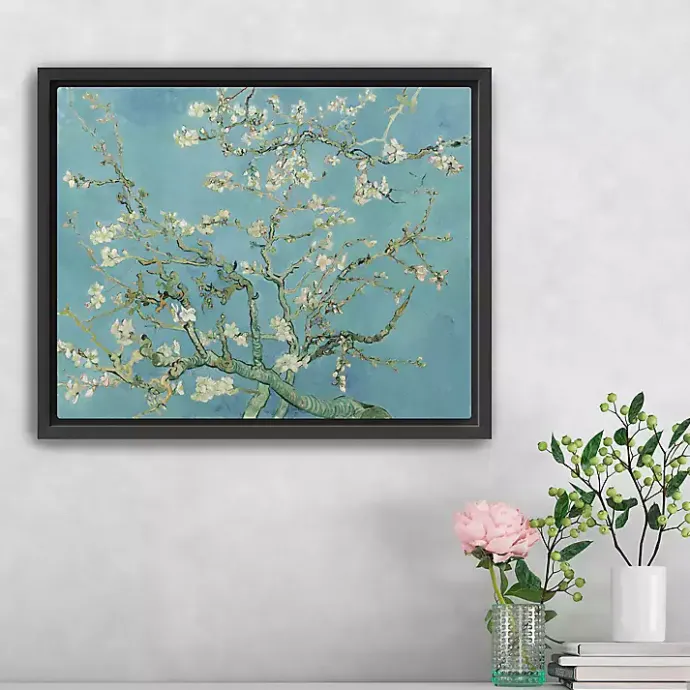 Online Kirklands Home Almond Blossom Framed Canvas Art Print, 22x18 in. Blue